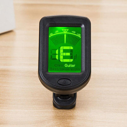 Tuner Guitar Violin Ukelele Bass Tuner Multifunction LCD Electronic Clip Digital - Aimall