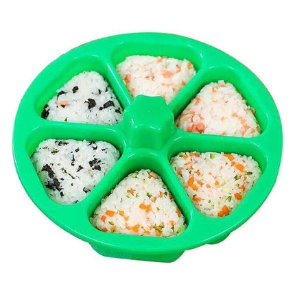 6 Holes Sushi Mold Onigiri Rice Ball Bento Press Maker Mold Kitchen Accessories - Aimall