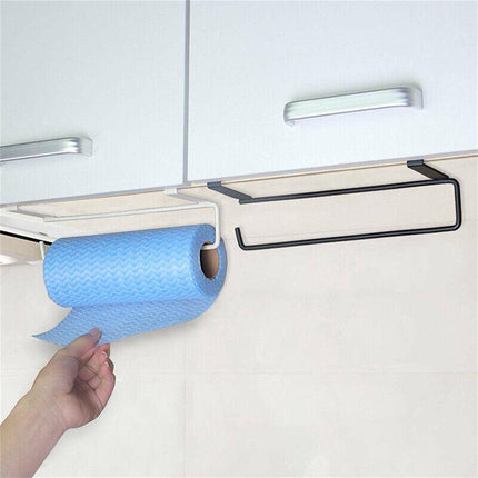 Paper Towel Holder Hanger Rack Under Cabinet Roll Cup Kitchen Shelf Organizer - Aimall