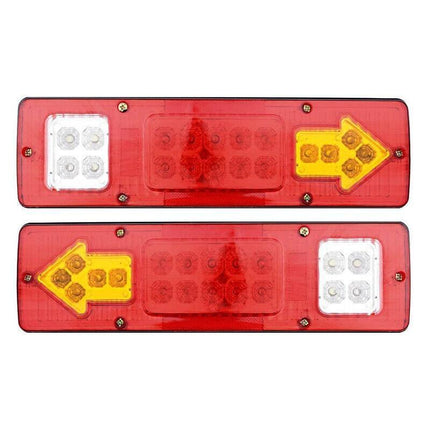 2X LED Tail Lights Stop Reverse Indicator 12V Ute Utv Trailer Caravan Truck Boat - Aimall
