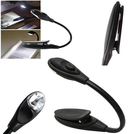 Mini Flexible Clip-On Bright Book Light Laptop LED Book Reading Light Lamp AU - Aimall