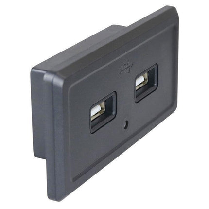 3.1A Dual USB Port Fast Charger Socket Power Outlet Panel 12V Motorcycle Car RV - Aimall