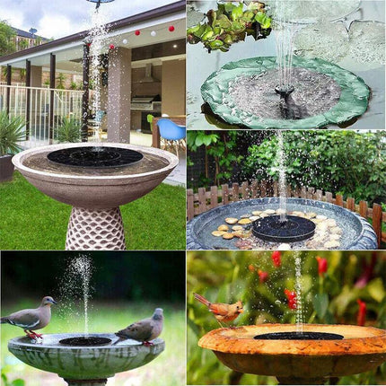 2022 Outdoor Solar Powered Floating Bird Bath Water Fountain Pump Garden Pond AU - Aimall