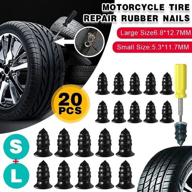 Vacuum Tyre Repair Nail Car Trucks Tire Puncture Repair Tubeless Rubber Nails AU - Aimall