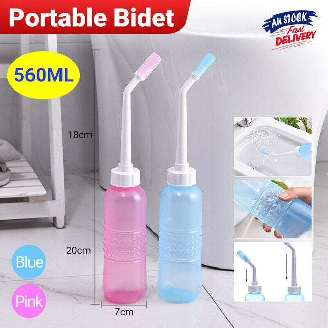 560ML Hygiene Care Washer Water Travel Bidet Sprayer Peri Portable Bottle Shower - Aimall