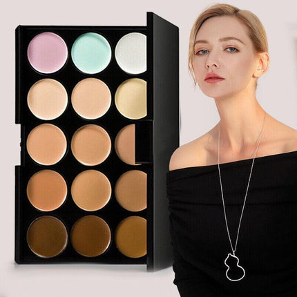 NEW 15Colours Contour Cream Concealer Kit Neutral Makeup Camouflage Palette SALE - Aimall