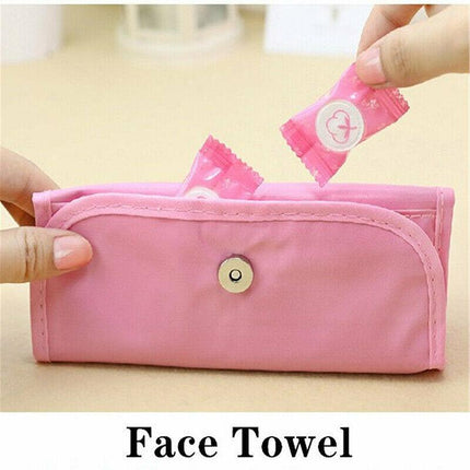 UP 100PCS Disposable Cotton Compressed Washcloth Face Towel Wet Wipe travel AU - Aimall