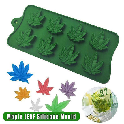 8 Maple Leaf Silicone Mold Baking Moulds For Mousse Cake Fondant Chocolate Candy - Aimall