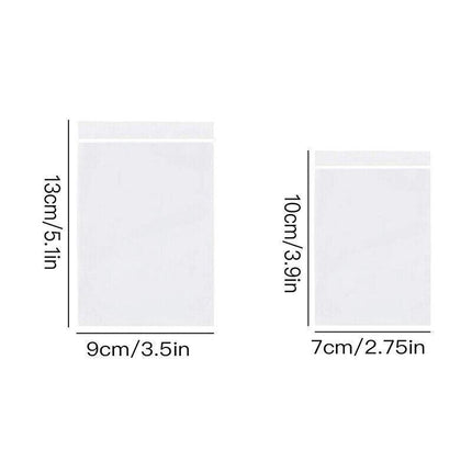 100-1000x Bulk Resealable Zip Bags PE Clear Plastic Bag Zipper AU STOCK NEW - Aimall