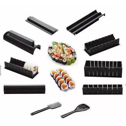 13PCS DIY Sushi Maker Making Kit Rice Roller Mold Set for Beginners Kitchen Tool - Aimall