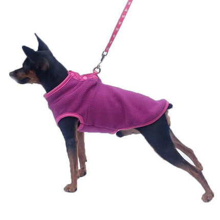 Pet Dog Puppy Winter Warm Fleece Jumper Vest Coat Jacket Apparel Clothes Outdoor - Aimall