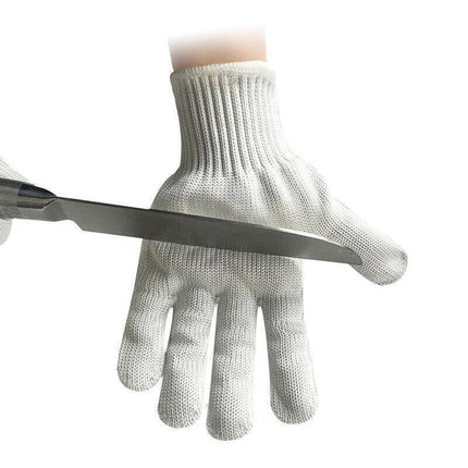 Anti Cutting Gloves Cut Resistant Level 5 Kitchen Butcher Protection Medium Size - Aimall