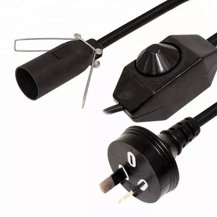 Himalayan Salt Lamp Dimmer Power Cord 1.8m Cable with FREE E14 15W Dimmable Bulb - Aimall