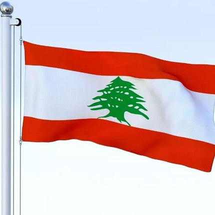 Large Lebanon Lebanese Flag Heavy Duty Outdoor LB 90x150cm - 3x5ft Stock - Aimall