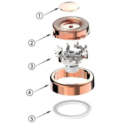 4PCS For Gen1 Flawless Touch Facial Clean Hair Remover Replacement Heads Blades - Aimall