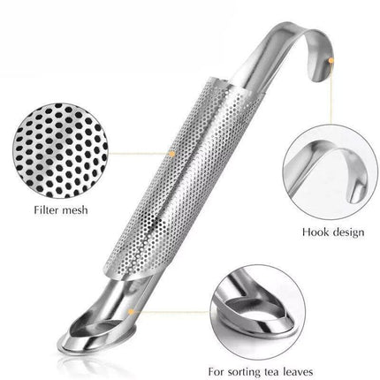 Stainless Steel Tea Infuser Leaf Strainer Herbal Mesh Loose Filter Diffuser Mug - Aimall