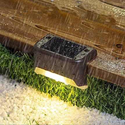 Solar LED Deck Lights Path Garden Patio Pathway Stairs Step Fence Lamp Outdoor - Aimall