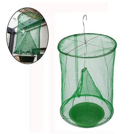 Reusable 6 Pack Fly Trap Insect Killer Net Cage Trap Ranch Pest Hanging Catcher - Aimall