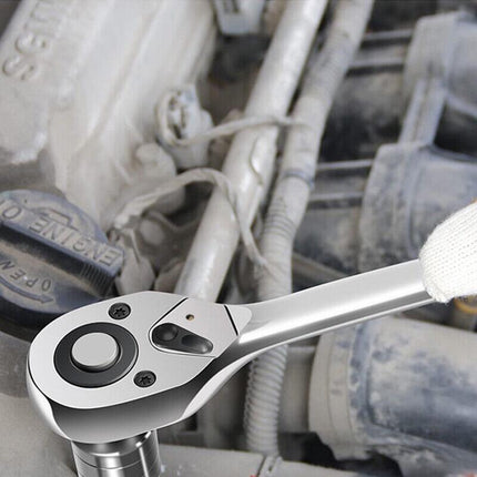 1/4" 3/8" 1/2" Ratchet Wrench Handle Drive Socket Spanner Quick Release Heavy AU - Aimall