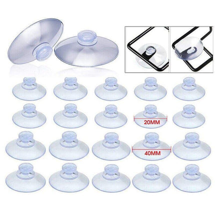 20PCS 20/40mm Suction Cups Caps Suckers Aquarium Fish Tank Glass Hanger Pads - Aimall