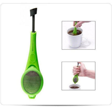 Tea Infuser Loose Tea Leaf Strainer Silicone Filter Diffuser Herbal Spice Reuse - Aimall