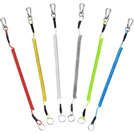 6x Fishing Lanyards Boating Ropes Kayak Secure Pliers Lip Grips Tackle Fish Tool - Aimall