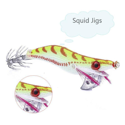 4 X Squid Jigs Lure 2.0 Egi Glow Tail Tackle Calamari Squid Jig Fishing Lures AU - Aimall
