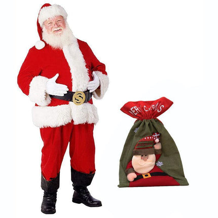 New Christmas Large Jumbo Felt Santa Sack Children Xmas Gifts Candy Stocking Bag - Aimall