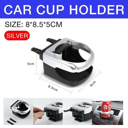 Drinking Car Tray Cup Holder Mount Bracket Can silve Coffee Auto Air Vent Bottle - Aimall