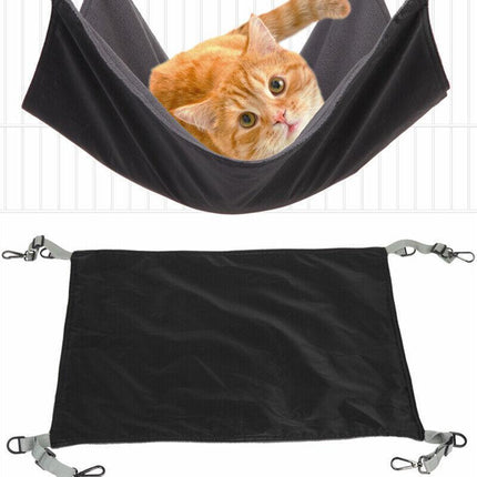 Waterproof Cat Hammock Hanging Bed Double Layer Dual Side Sleep Cage Swing Chair - Aimall