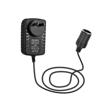 240V Mains Plug to 12V Socket Adapter Car Cigarette Lighter Power Converter PC - Aimall
