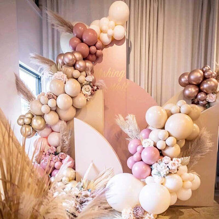 Retro Pink Balloon Arch Kit Set Garland Baby Shower Birthday Wedding Party Decor - Aimall