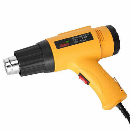 2000W Electric Heat Gun Hot Air Adjustable Temperature w/4 Nozzles Heating Tool - Aimall