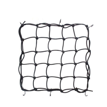 Motorcycle Bungee Cargo Net Helmet Mesh Bike Hold Down Accessories 6 Hooks - Aimall