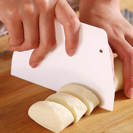 3 Pcs Dough Cutter Scraper Kitchen tool Pastry Bowl divider bench Scrape Fondant - Aimall