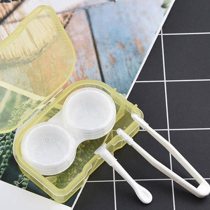 Contact Eye Lens Storage Case Tweezer & Soft Tip sucker Applicator KIT AU Stock - Aimall