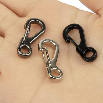 10/20x Mini Carabiner Alloy Key Buckle Keychain Snap Spring Clip Hook Tool DIY - Aimall