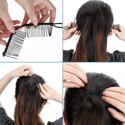 Vintage Banana Hair Clip Christmas Hair Claw Accessory Stretchable Banana Comb - Aimall