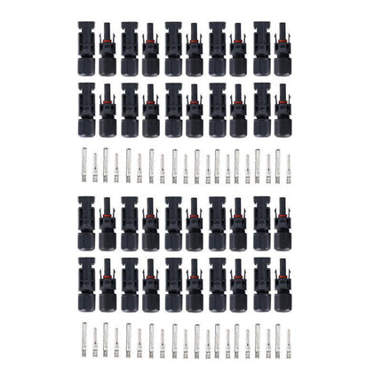 5~20PCS Connectors For IP67 MC4 Solar Panel 30A Line Plug Socket Male &amp; Female M - Aimall