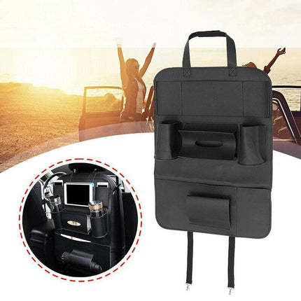 Car Seat Back Organiser Tidy Organizer Travel Kid Storage Bag Pocket Cup Holder - Aimall
