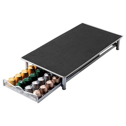 For Nespresso 40 Coffee Capsules Pod Holder Stand Dispenser Rack Storage Capsule - Aimall