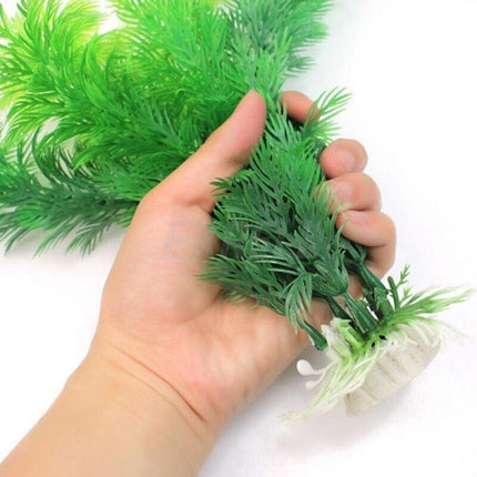 2PCS Artificial Fake Plastic Water Grass Plants for Fish Tank Aquarium Decor - Aimall