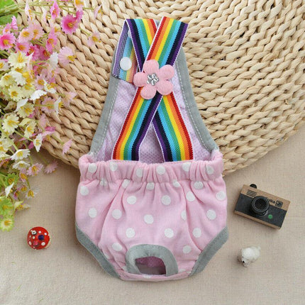 Female Pet Dog Cat Puppy Pant Menstrual Sanitary Nappy Diaper Wrap Underwear AU - Aimall