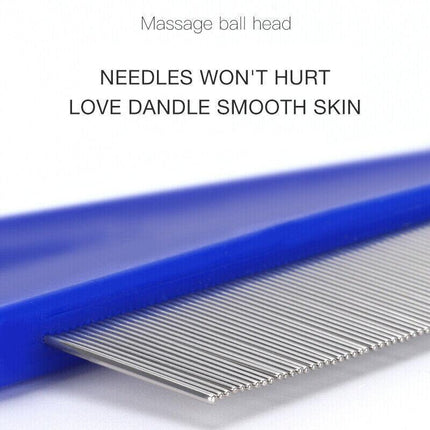 1PC Fine Toothed Flea Flee Metal Nit Head Hair Lice Comb with Handle AU Stock - Aimall