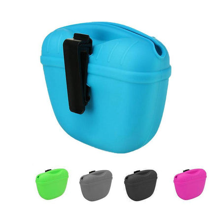 Pet Silicone Training Treat Bag Pouch with Clip Waist Pack Feed Feed Dog AU - Aimall