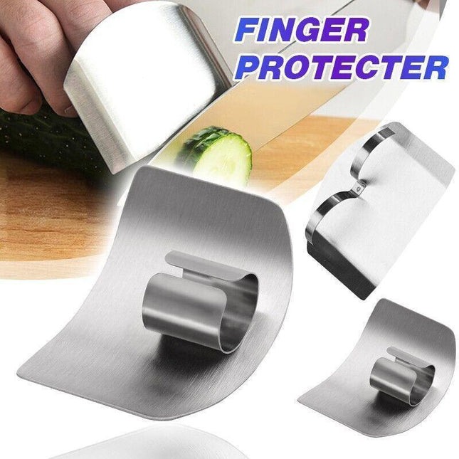 Kitchen Slice Knife Cut Hand Guard Stainless Steel Safe Tool Finger Protector - Aimall