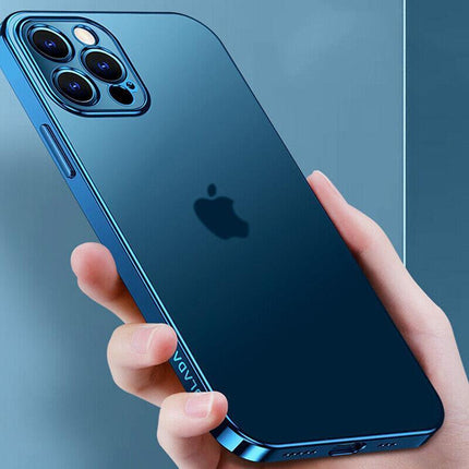 For iPhone 13 12 11 Pro Max Case Thin Matte Ultra Slim Shockproof Clear Cover AU - Aimall