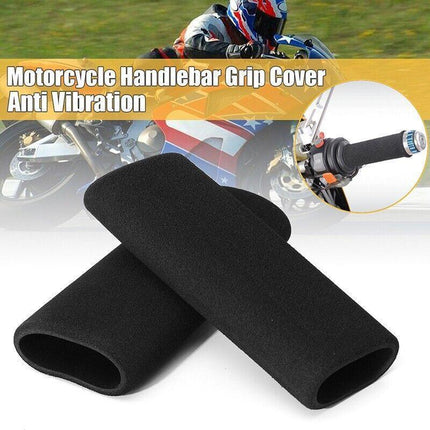 4PCS Motorbike Motorcycle Slip-On Foam Anti Vibration Comfort Handlebar Cover - Aimall