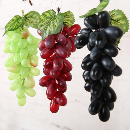 10PCS Bunch Artificial Lifelike Grapes Wedding Decoration Mini Fake Fruit Decor - Aimall