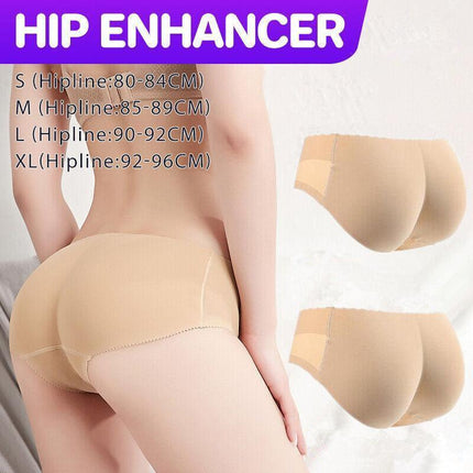 Padded Butt Enhancer Shaper Hip Up Lady Panties Seamless Soft Underwear Au - Aimall